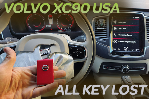 Volvo XC90 USA (2019) - Сделать чип-ключ для авто из США