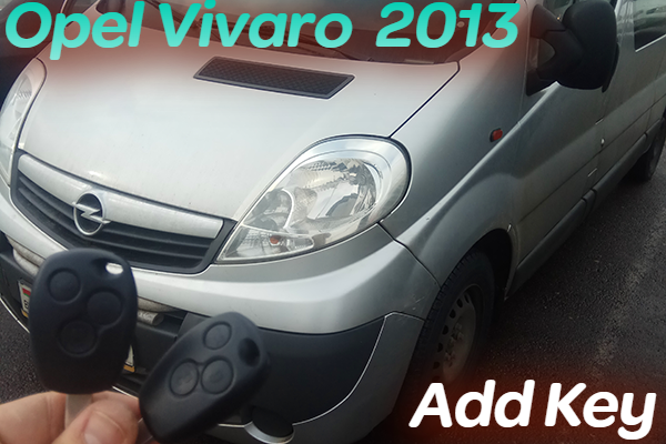 Opel Vivaro (2013) - Программирование дополнительного ключа зажигания