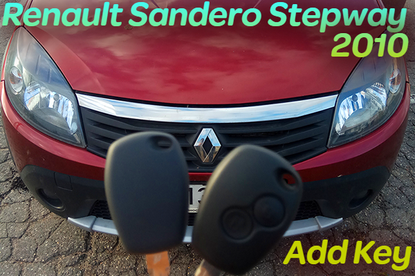 Renault Sandero Stepway (2010) - Программирование чип-ключа с кнопками управления ц\з