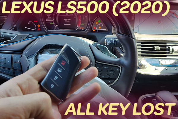 Lexus LS500 USA (2020) - Cделать чип-ключ при полной утере (All key Lost)