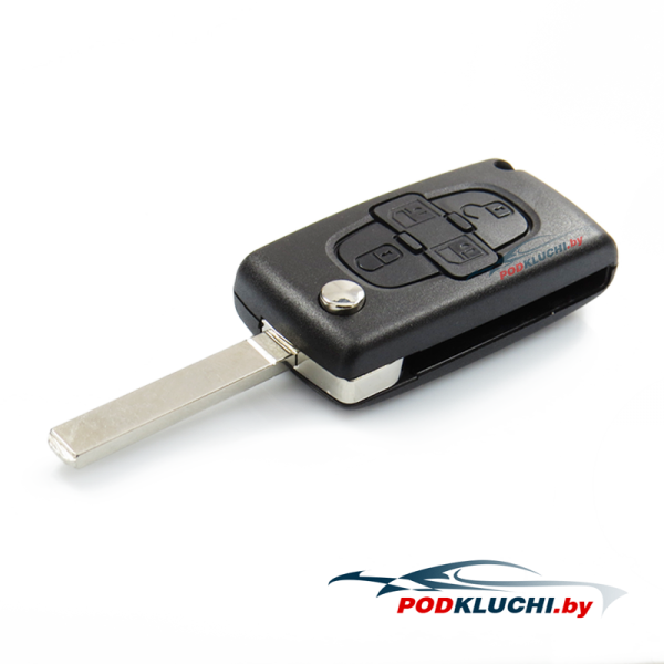 Ключ Peugeot 1007 выкидной 4 кнопки