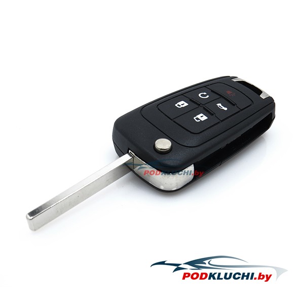 Ключ Chevrolet Equinox, Camaro, Impala выкидной (корпус) 4+1 кнопка Panic