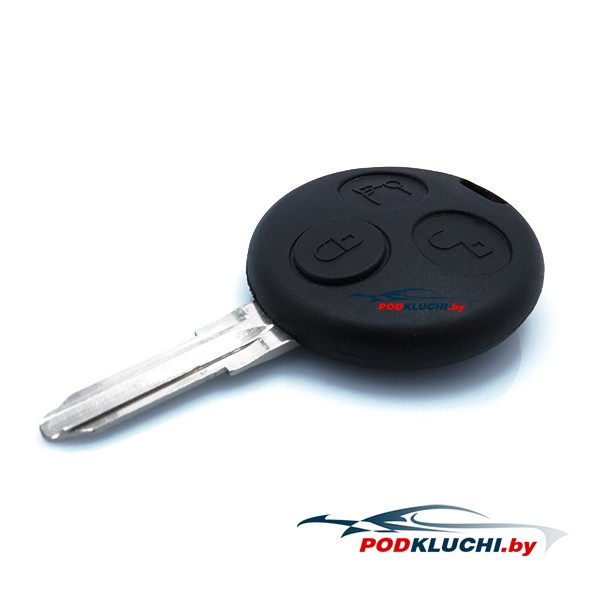 Ключ Smart Fortwo, Roadster, Coupe (корпус) 3 кнопки
