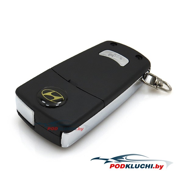 Ключ Hyundai Elantra, Tucson выкидной (корпус) (переделка) 3+1 кнопка Panic