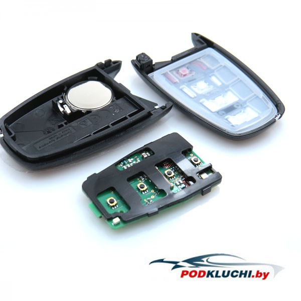 Оригинальный смарт ключ Hyundai Santa Fe 3+1 кнопка Panic с 06. 2012г -
