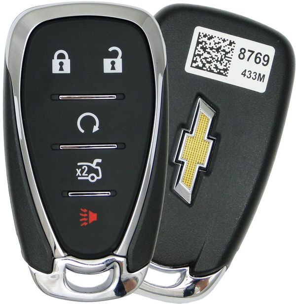 Kлюч зажигания Chevrolet Camaro, Malibu, Cruze, 433 Mhz, 4+1 кнопки