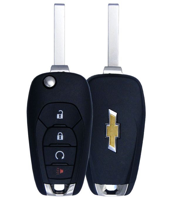 Ключ зажигания Chevrolet Cruze 2016-2019, 3+1 кнопка Panic, 433Mhz