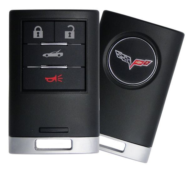 Ключ зажигания Chevrolet Corvette 2008-2013, 3+1 кнопка Panic, 315 MHz, Keyless Go