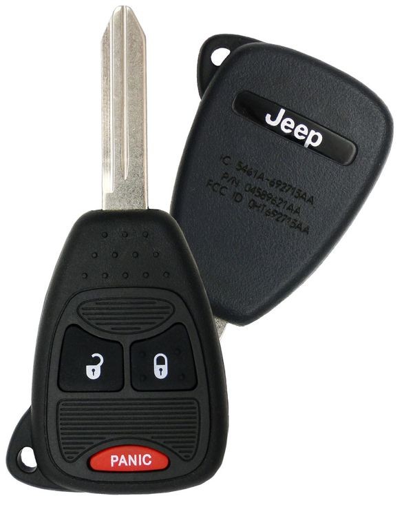 Ключ зажигания Jeep Compass  2007-2018, Patriot 2007-2018, 2+1 кнопка Panic, 315Mhz