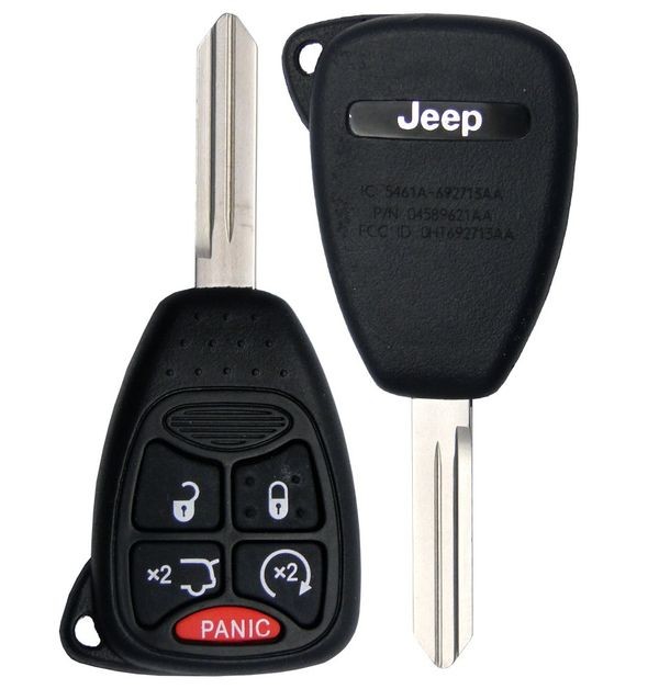 Ключ зажигания Jeep Liberty 2008-2013, 4+1 кнопка Panic, 315Mhz