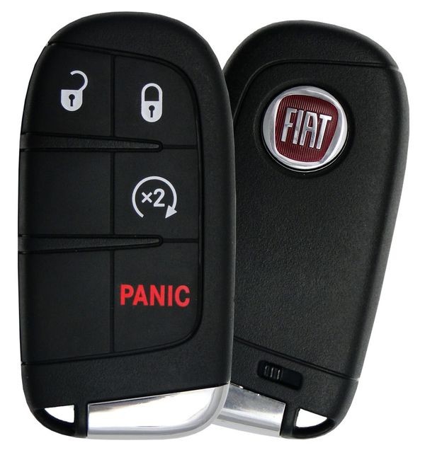 Ключ зажигания Fiat 500 2015-2017, 500L 2015-2017, 3+1 кнопка Panic, 433 Mhz
