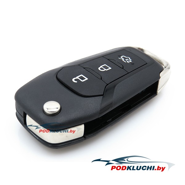 Ключ зажигания Ford Galaxy 2015-, Fiesta 2017-, S-Max 2015-, Ranger 2015-, Mondeo 2015-, Ka 2016-, 3 кнопки, 433Mhz