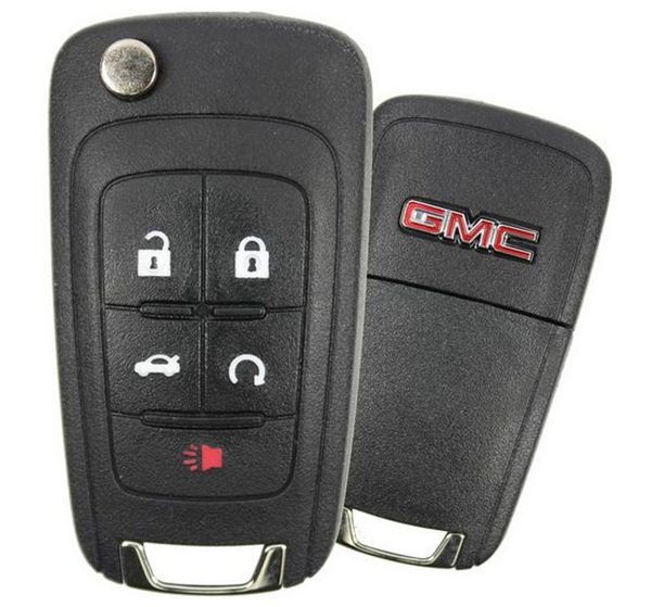 Ключ зажигания GMC Terrain 2010 - 2018, 4+1 кнопка Panic, 315Mhz