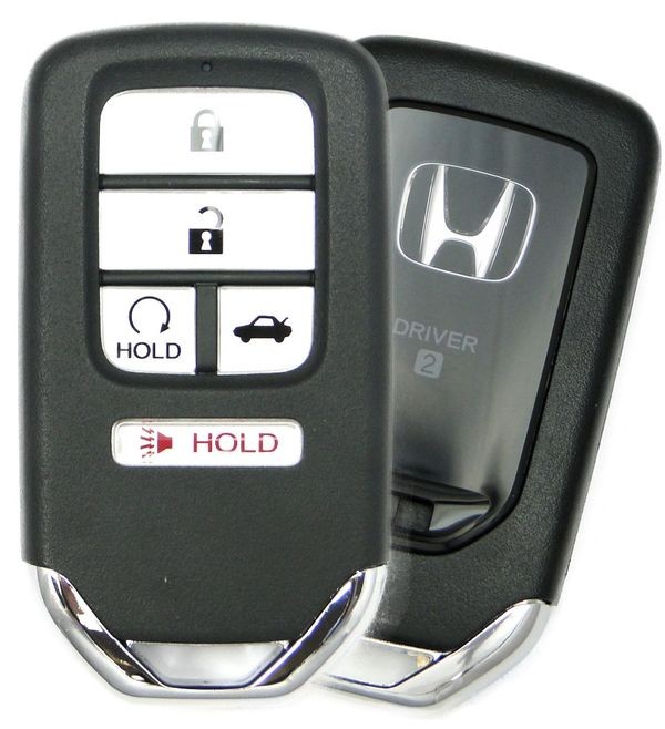 Ключ зажигания Honda Accord 2016-2017, 4+1 кнопка Panic, 433Mhz, Driver 2