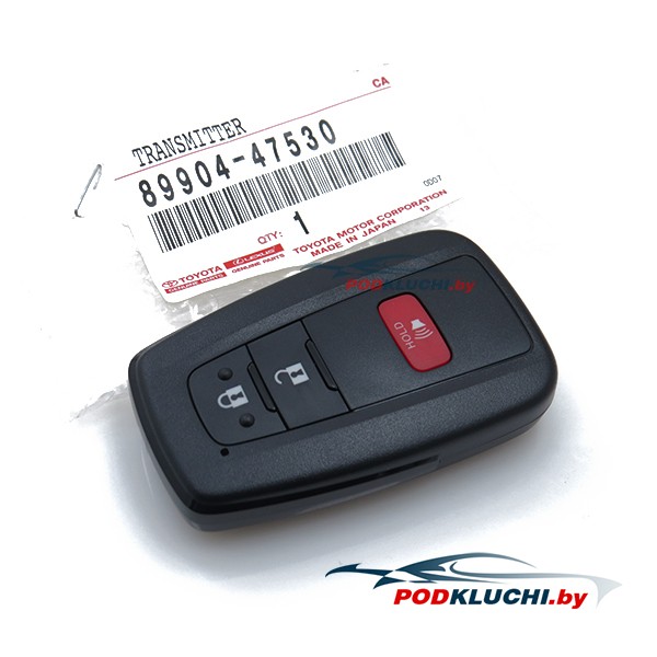 Ключ зажигания Toyota Prius 2015- (USA), 2+1 кнопка Panic, 315Mhz