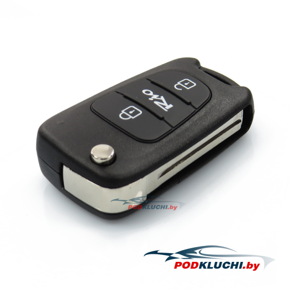 Ключ зажигания Kia Rio (QB) 2015-2017, 3 кнопки, 433Mhz