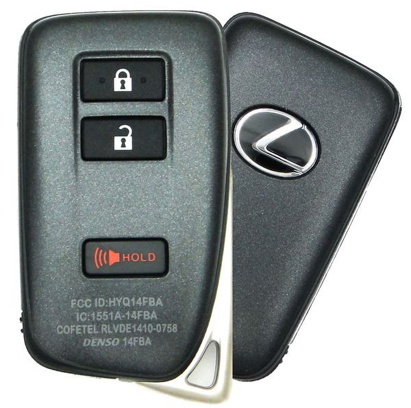 Ключ зажигания Lexus NX200/NX200t 2015-2017, NX300/NX300h 2015-2020, 2+1 кнопка Panic, 315Mhz