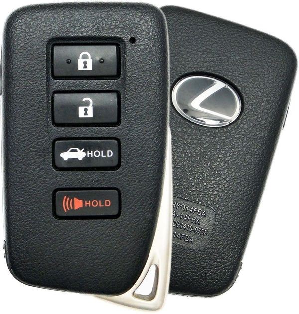 Ключ зажигания Lexus RCF 2014-2020, 3+1 кнопка Panic, 315Mhz
