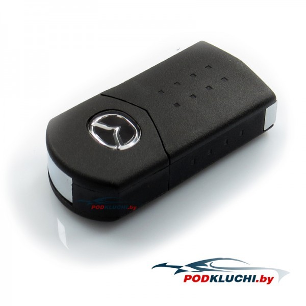 Ключ зажигания Mazda 6 Wagon 2007-2013, Mazda 5 2005-, Mazda 3 2008-2013, Mazda 2 2007-, Mazda CX-9 2007-, Mazda CX-7 2009-, 2 кнопки, 433Mhz
