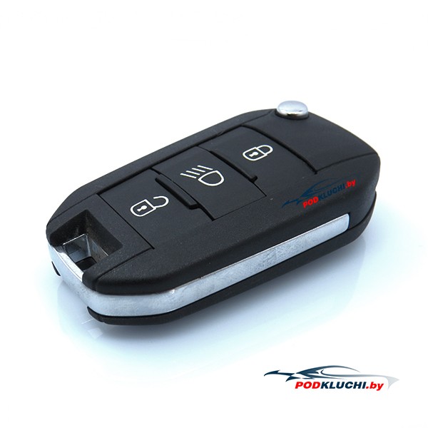 Ключ зажигания Peugeot 208 2012-2016, 308 2014-2016, 2008 2013-2016, 3 кнопки, 433Mhz