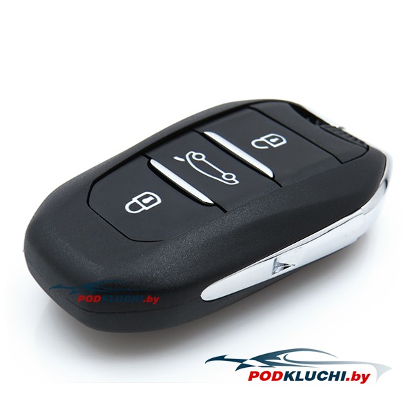 Ключ зажигания Peugeot 208 2019-, 3 кнопки, 433Mhz