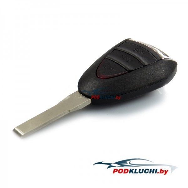 Ключ зажигания Porsche 911 2005-2010, Cayman 2005-2010, Boxter 2005-2010, 3 кнопки, 434Mhz
