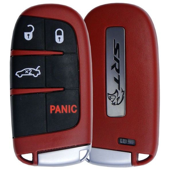 Ключ зажигания Dodge Challenger SRT Hellcat 2019-2020, Charger SRT Hellcat Demon V8 2019, 3+1 кнопка Panic, 433Mhz