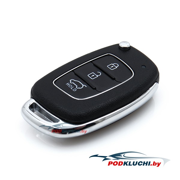 Ключ зажигания Hyundai i10 2013-2018, 3 кнопки, 433Mhz