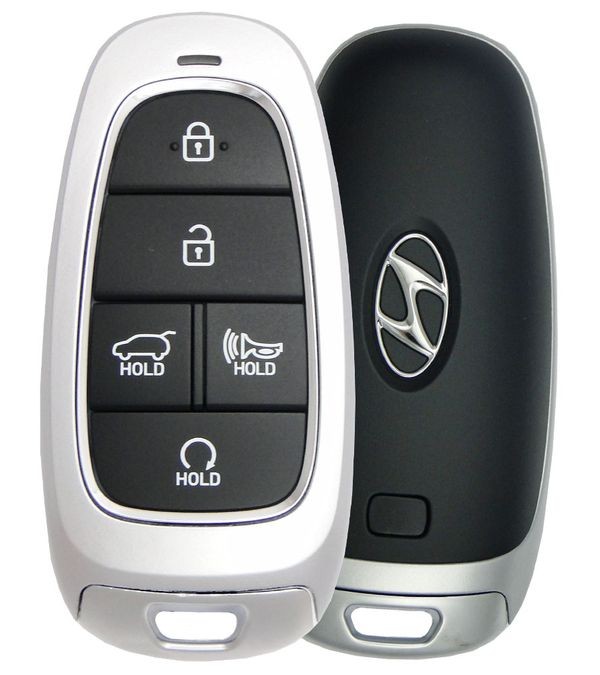 Ключ зажигания Hyundai Santa Fe 2021- (USA), 4+1 кнопка Panic, 433Mhz