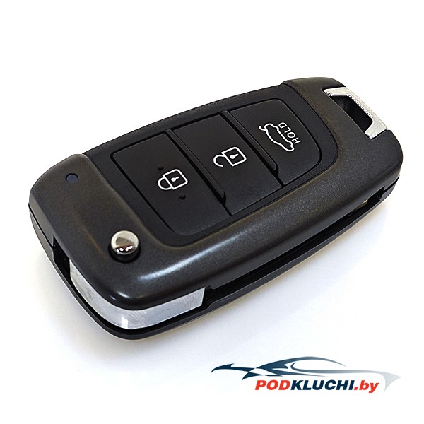 Ключ Hyundai Solaris, Accent выкидной (корпус) 3 кнопки