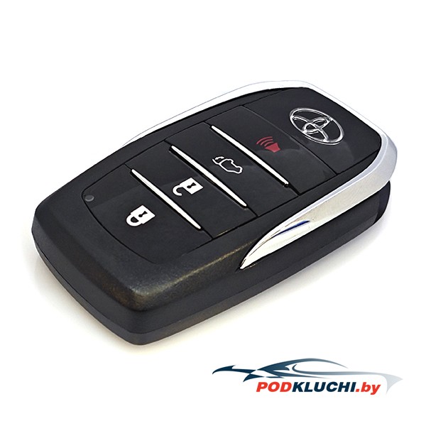 Смарт ключ Toyota Fortuner (корпус) 3+1 кнопка Panic