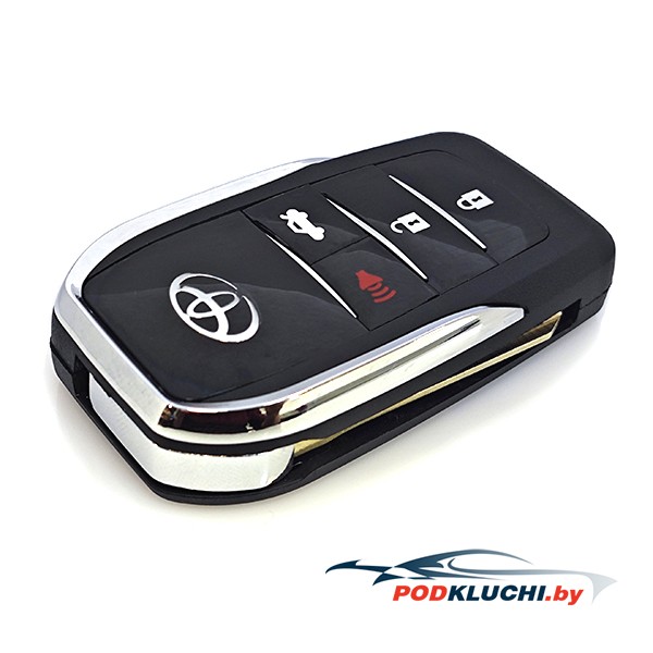 Ключ выкидной Toyota Corolla, Camry (корпус) (переделка) 3+1 кнопкa Panic