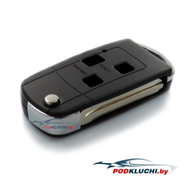 Ключ Toyota Land Cruiser выкидной (корпус) 3 кнопки