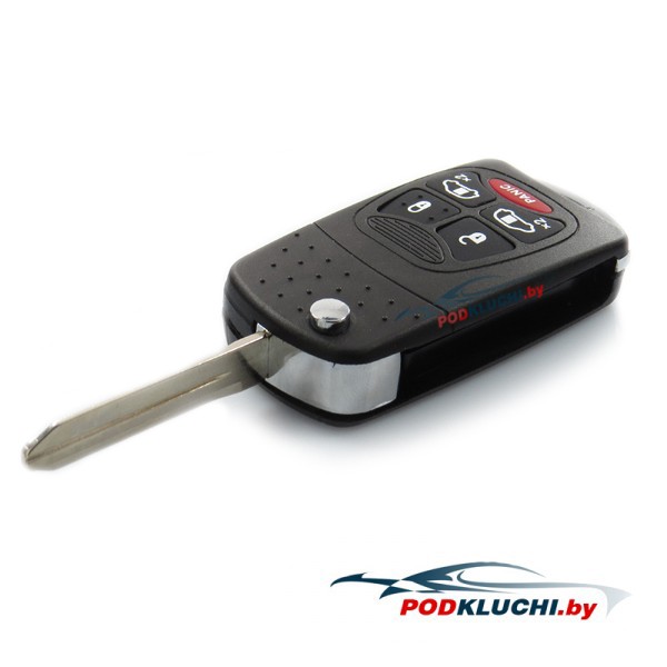 Ключ Chrysler Grand Voyager выкидной (корпус) (переделка) 4+1 кнопка Panic