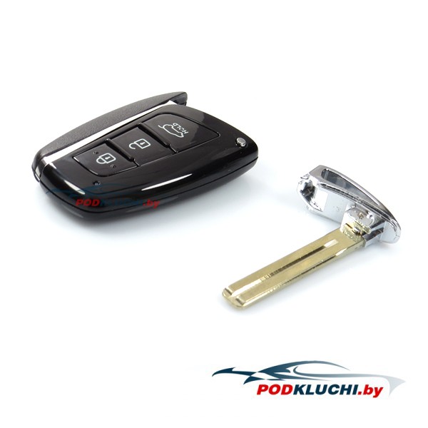 Смарт ключ Hyundai Santa Fe, Grandeur (корпус) 3 кнопки