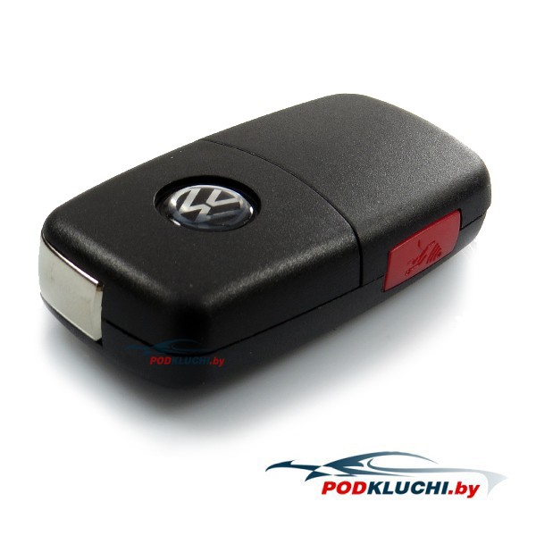 Ключ Volkswagen Passat B7,  Touran выкидной (корпус) 4+1 кнопка Panic