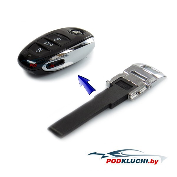 Смарт ключ Volkswagen Touareg (корпус) 3 кнопки.