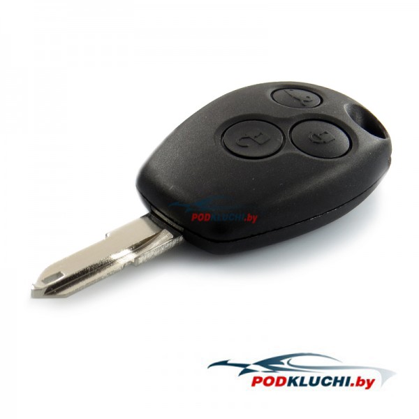 Ключ Renault Logan (корпус) 3 кнопки