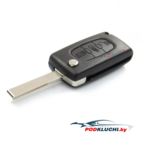 Ключ Peugeot Expert, 307 выкидной (корпус) 3 кнопки