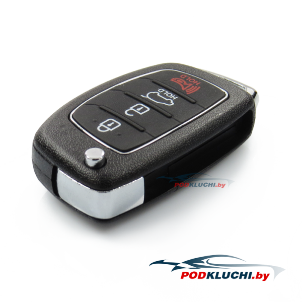 Ключ Hyundai IX40 выкидной (корпус) 3+1 кнопка Panic