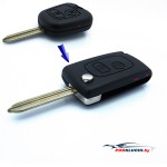 Ключ Peugeot Expert, Partner выкидной (корпус) (переделка) 2 кнопки