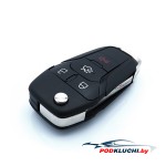 Ключ Ford Fusion выкидной (корпус) 3+1 кнопка Panic