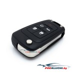 Ключ Chevrolet Equinox, Camaro, Impala выкидной (корпус) 4+1 кнопка Panic