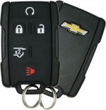 Ключ зажигания Chevrolet Tahoe 2015-, Suburban 2015-, 4+1 кнопка Panic, 315Mhz