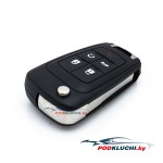 Ключ зажигания Chevrolet Camaro 2010-2016, Cruze 2011-2016, Impala 2014-2020, 4+1 кнопка Panic, 433MHz, Keyless Go