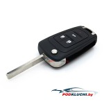 Ключ зажигания Buick LaCrosse 2010-2016, Regal 2011-2017, Verano 2012-2017, Encore 2014-2020, 3+1 кнопка Panic, 315MHz