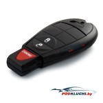 Ключ зажигания Dodge Durango 2011-2013, Grand Caravan 2008-2020, Journey 2009-2010, Magnum 2008*, Ram 2009-2012, 2+1 кнопка Panic, 433Mhz