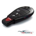 Ключ зажигания Dodge Durango 2011-2013, Grand Caravan 2008-2020, Journey 2008-2009, Magnum 2008*, Ram 2009-2012, 2+1 кнопка Panic, 433Mhz