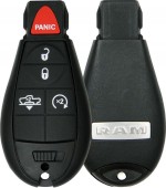 Ключ зажигания Dodge RAM 2013-2019, 4+1 кнопка Panic, 433 MHz