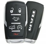 Ключ зажигания Dodge RAM 1500 Limited Edition, 2500, 2019-, 5+1 кнопка Panic, 433Mhz, Keyless Go